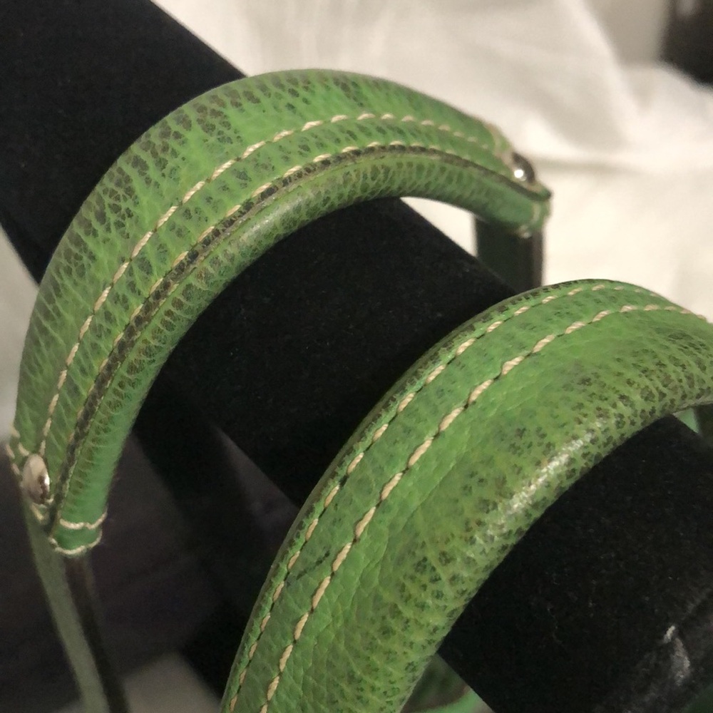 Coach Penelope Green Leaf Pebbled Leather Bag - Picture 11 of 13